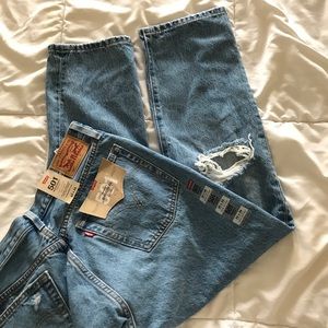 hi-rise straight leg Levi's